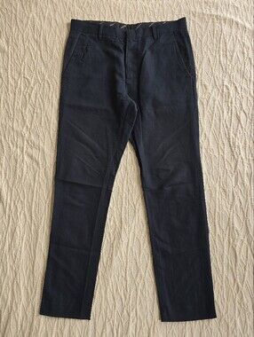 ALLSAINTS Ballast Trouser- Cotton Linen - Ink Sz 30